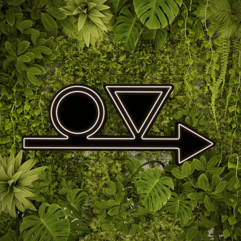 Neon Kółko Trójkąt - obrazek 2